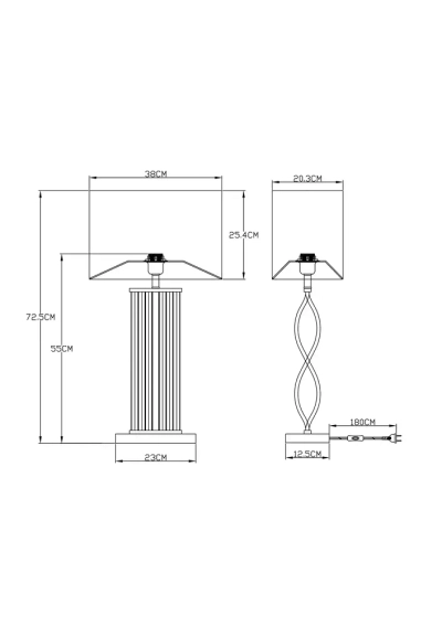 Декоративная настольная лампа Arte Lamp VEIL A5061LT-1PB, 1хE27
