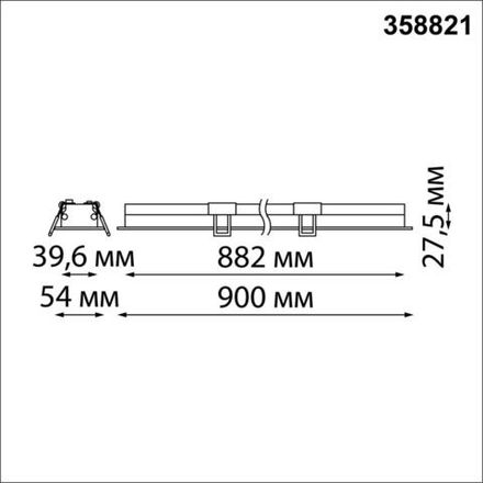 358821 SPOT NT22 304 черный Встраиваемый светодиодный светильник IP20 LED 4000K 24W 220V ITER