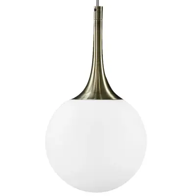 813011 Подвес GLOBO 1х40W E14 electroplating bronze/white Lightstar