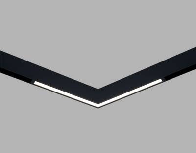 Трековый светильник-коннектор Magnetic SMART 220V 25mm GL1711 BK черный IP20 18W 4000K 120° 312*312*25