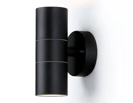 Светильник уличный настенный архитектурный ST3707/2 BK черный IP54 GU10/2 max 35W 160*60*95