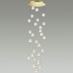 5008/120L L-VISION ODL23 585 золотой/прозрачный/металл/акрил Люстра каскадная LED 120W 4000K 6600Лм CRYSTAL