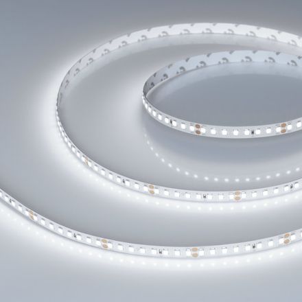 Светодиодная лента RT-A160-8mm 24V White6000 (12 W/m, IP20, 2835, 5m) (Arlight, высок.эфф.150 лм/Вт)