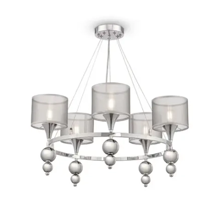 Люстра Lauren FR5093PL-05CH, E14х5. TM Maytoni