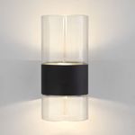 Настенный светильник 40021/1 LED чёрный/прозрачный, LED