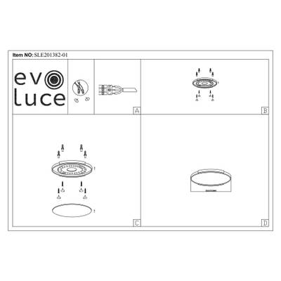 SLE201382-01 Светильник потолочный Светлое дерево/Белый LED 1*40W 3000K/4000K/6000K