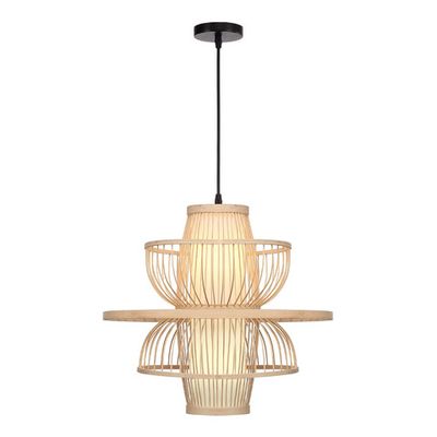 SL6241.513.01 Светильник подвесной ST-Luce Древесный/Белый E27 1*40W