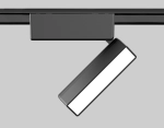 Светильник светодиодный трековый для шинопровода Magnetic Ultra Slim GV1479 BK черный IP20 5W 4200K 48V 122*26*80