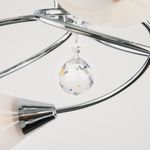 Светильник потолочный с белыми плафонами 2275/6 хром