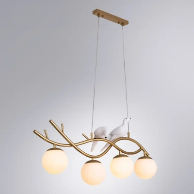 Подвесная люстра Arte Lamp ELTANIN A3422SP-4GO, 4хE27