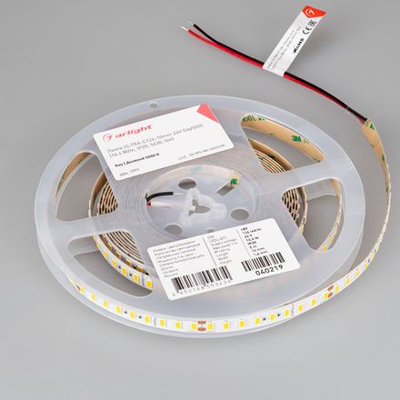Светодиодная лента ULTRA-C126-10mm 24V Day5000 (14.4 W/m, IP20, 5630, 5m) (Arlight, высок.эфф.200 лм/Вт)