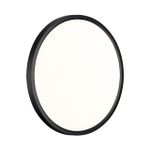 7660/32L MITRA LED SN 554 Светильник пластик/белый/черный LED 32Вт 3000/4000K D400 IP40 ALFA BLACK