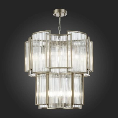 SL1234.103.08 Люстра подвесная ST-Luce Никель/Прозрачный, Никель E14 8*60W