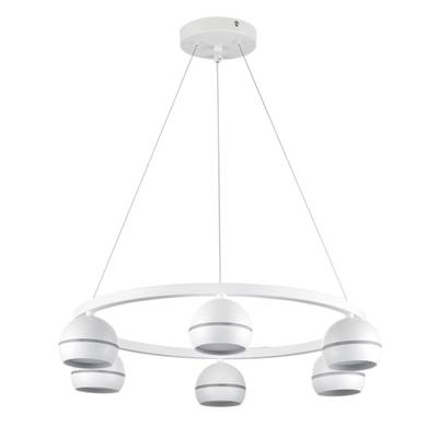 8254/6 COMFI LN25 белый, металл Светильник подвесной LED GX53 6*7W 220V LUAZANA