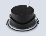 Светильник встраиваемый TN6653 BK черный IP44 GX53 D110*48