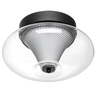612017 Люстра PALERMO 8W LED 350LM G ЧЕРНЫЙ/ПРОЗРАЧНЫЙ 3000K Lightstar
