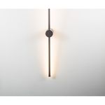 08423-100,19(3000K) Бра Локи черный h100 w10,5*6 Led 20W (3000K)