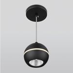 Подвесной светодиодный светильник 9W 4200K черный DLS023