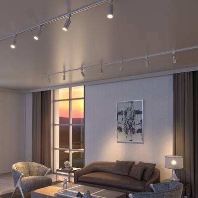 Basic System Трековый светильник GU10 Svit хром матовый MRL 1013