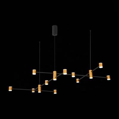 SL1596.423.22 Светильник подвесной ST-Luce Золотистый, Черный/Белый LED 22*3W 3000K
