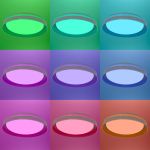 Citilux MEGA CL752351G LED RGB Светильник с пультом Белый + Серый
