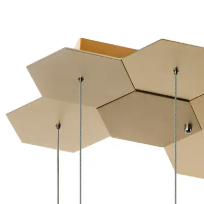 750263 Люстра подвесная FAVO LED-80W 3840LM Satin Gold 4000K Lightstar