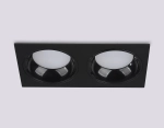Светильник встраиваемый TN52344/2 SBK/GBK черный песок/черный глянец GX53 max 12W 220*115*25