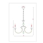 Подвесная люстра Arte Lamp COLLINETTA A4094LM-6WH, 6хE14