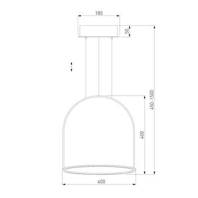 Подвесной светодиодный светильник 90322/1 черный, LED