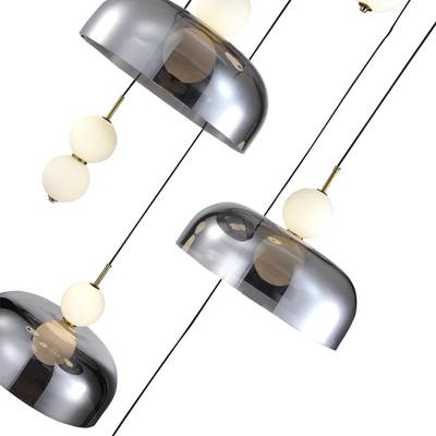 SL6112.203.42 Светильник подвесной ST-Luce Золотистый/Молочно-Белый,Прозрачно-Дымчатый LED 1*42W