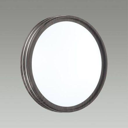 7604/DL PALE SN 124 Светильник пластик/белый/венге/хром LED 48Вт 4000К D390 IP43 TROSTO