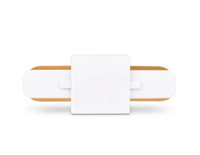 Коннектор прямой однофазный для соединения трековых шинопроводов GL7065 WH белый