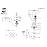 SL1750.101.01 Светильник настенный ST-Luce Никель/Золотистый E14 1*40W