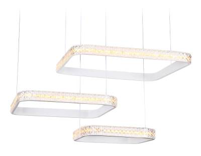 Потолочный светодиодный светильник с пультом FA6165 WH белый 131W 720*500*900 (ПДУ РАДИО 2.4)
