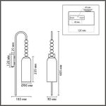 8271/1W NEOCLASSI хром/голубой/желтый/белый, металл/стекло Бра Е14 1*40W 220V TRACY