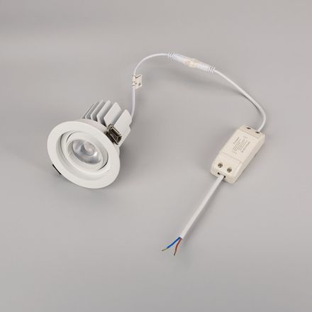 Светильник MS-VORTEX-BUILT-R90-12W Warm3000 (WH-WH, 40 deg, 230V) (Arlight, IP20 Металл, 5 лет)