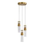 8276/3A MODERNI латунь/прозрачный, металл/стекло Подвес Е14 3*40W 220V DENVER