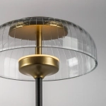 738773 Торшер ACRILE 7W LED 263LM 120G ЗОЛОТО/ЧЕРНЫЙ 3000K