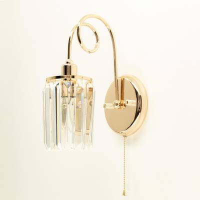 Citilux Синди CL330312 Бра хрустальное с выключателем Золото