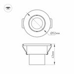 Светодиодный светильник LTM-R52WH 3W Day White 30deg (Arlight, IP40 Металл, 3 года)