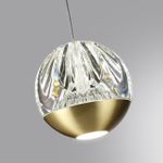 5101/5L L-VISION ODL25 под латунь/прозрачный/акрил Подвес "2 в 1" LED 5W 4000K 300Лм SONO