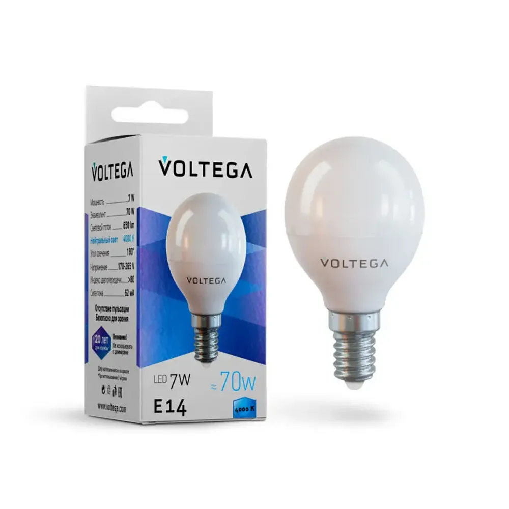 Светодиодная лампа Simple Globe 7W 4000K E14 (7055). TM Maytoni Светодиодная лампа Simple Globe 7W 4000K E14 (7055). TM Maytoni
