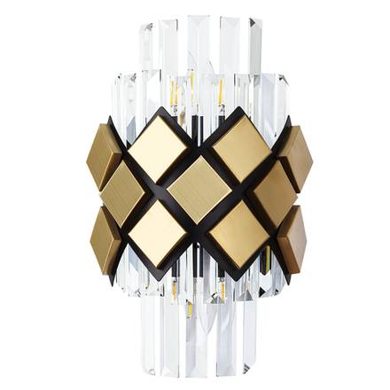 Настенный светильник Arte Lamp AMELIA A1039AP-2BK, 2хE14