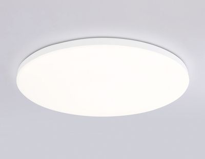 Потолочный светодиодный светильник с Wi-Fi Яндекс Алисой/Tuya/Smart Home/Alexa FZ2002 WH белый IP54 25W 3000K-6500K+RGB D370*55 (ПДУ ИК)