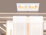 Светильник встраиваемый TN102831/2 WH/GD белый/золото GU5.3/2 178*93*50