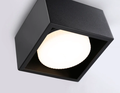 Светильник накладной TN70827 BK черный GX53 max 12W 100*100*60