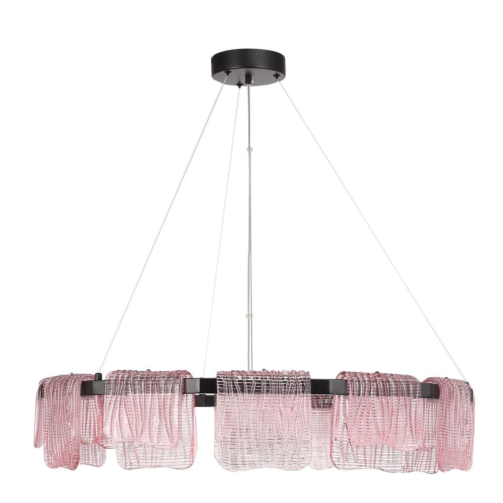 SL6021.403.66 Светильник подвесной ST-Luce черный/розовый LED 1*66W 4000K