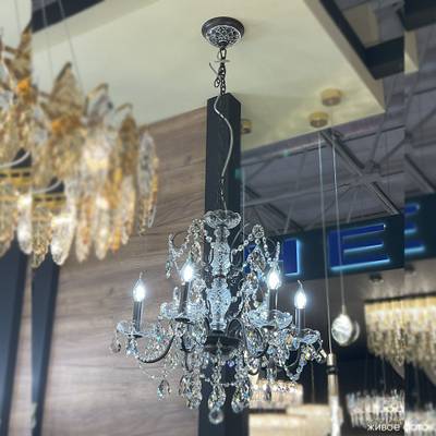 Люстра Crystal Lux ODELIS SP6 BROWN 2570/306