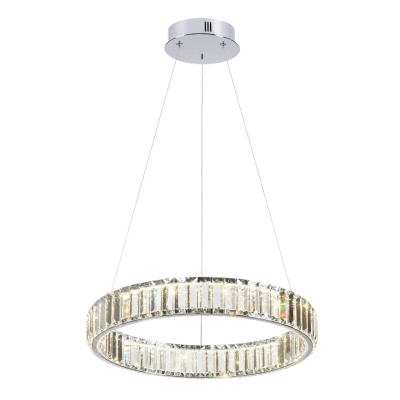 4930/30L L-VISION ODL24 591 хром/прозрачный металл/хрусталь Люстра LED 30W 4000K 3570Лм VEKIA