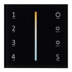 Панель Sens SMART-P43-MIX Black (230V, 4 зоны, 2.4G) (Arlight, IP20 Пластик, 5 лет)